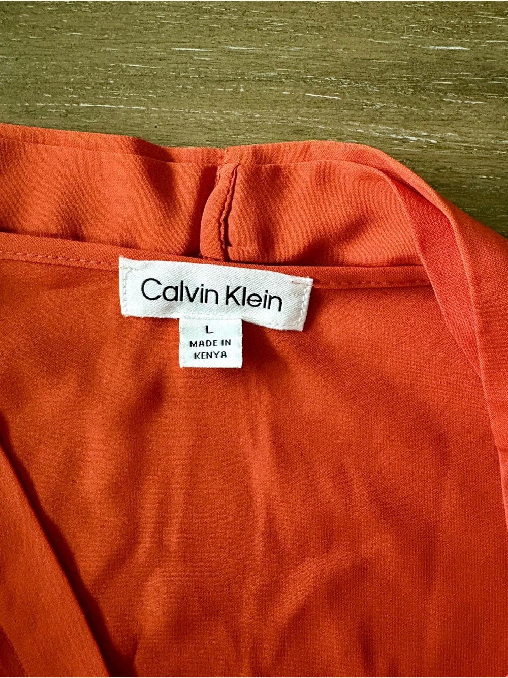 Calvin Klein V-Neck Tulip Sleeve Blouse - Picture 3 of 5